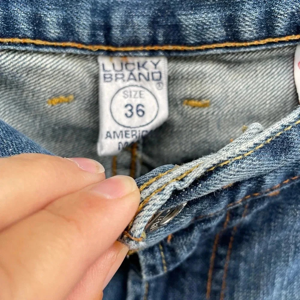 Lucky Brand 10E Straight Leg Denim Jeans, long length, size 36 - Picture 9 of 9